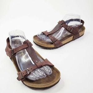 Birkenstock Larisa Habana Leather Sandals Comfort Shoes Women’s 38 or 8